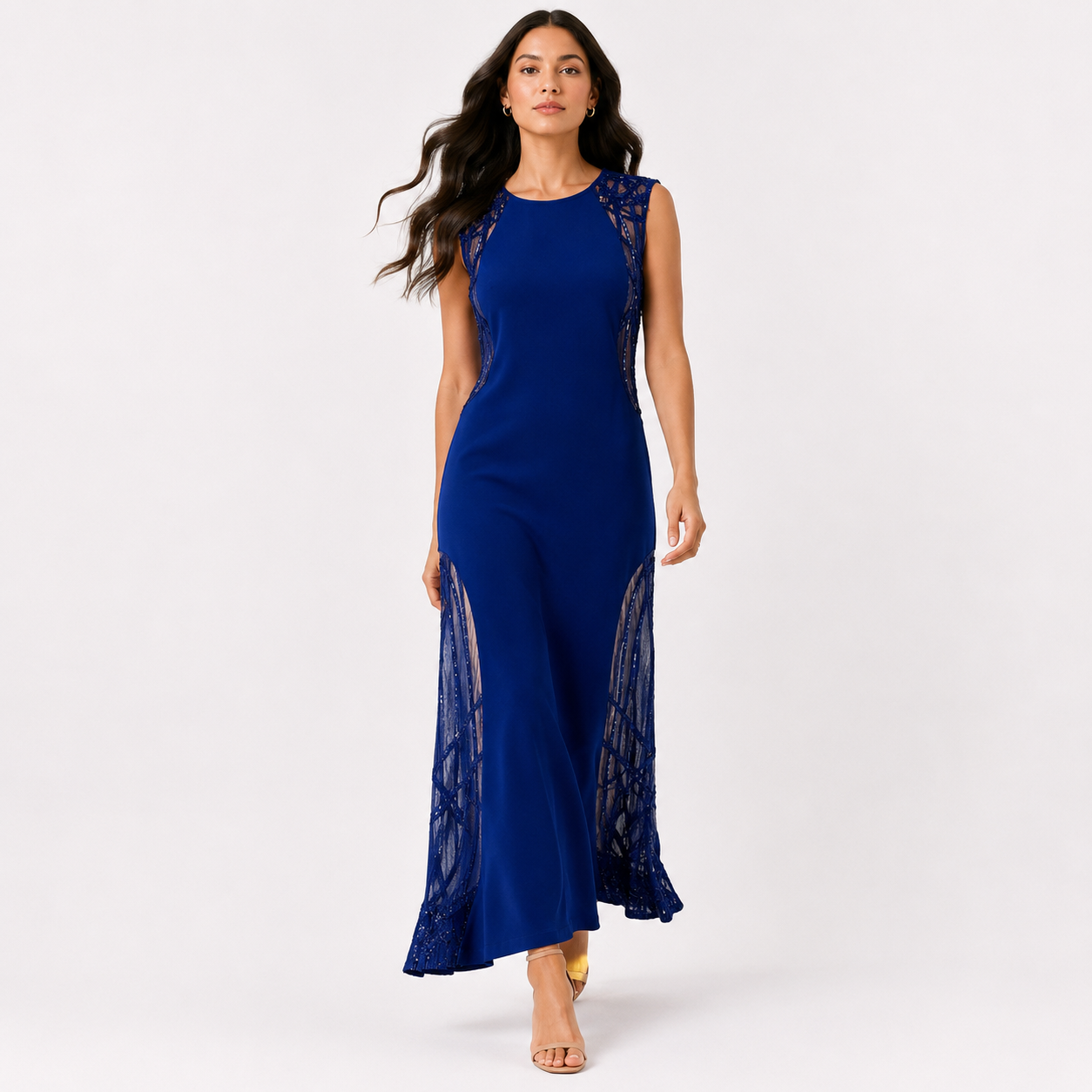 The Sapphire Nocturne Gown