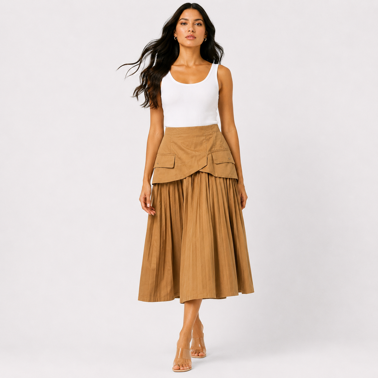 Sahara Pleated Midi