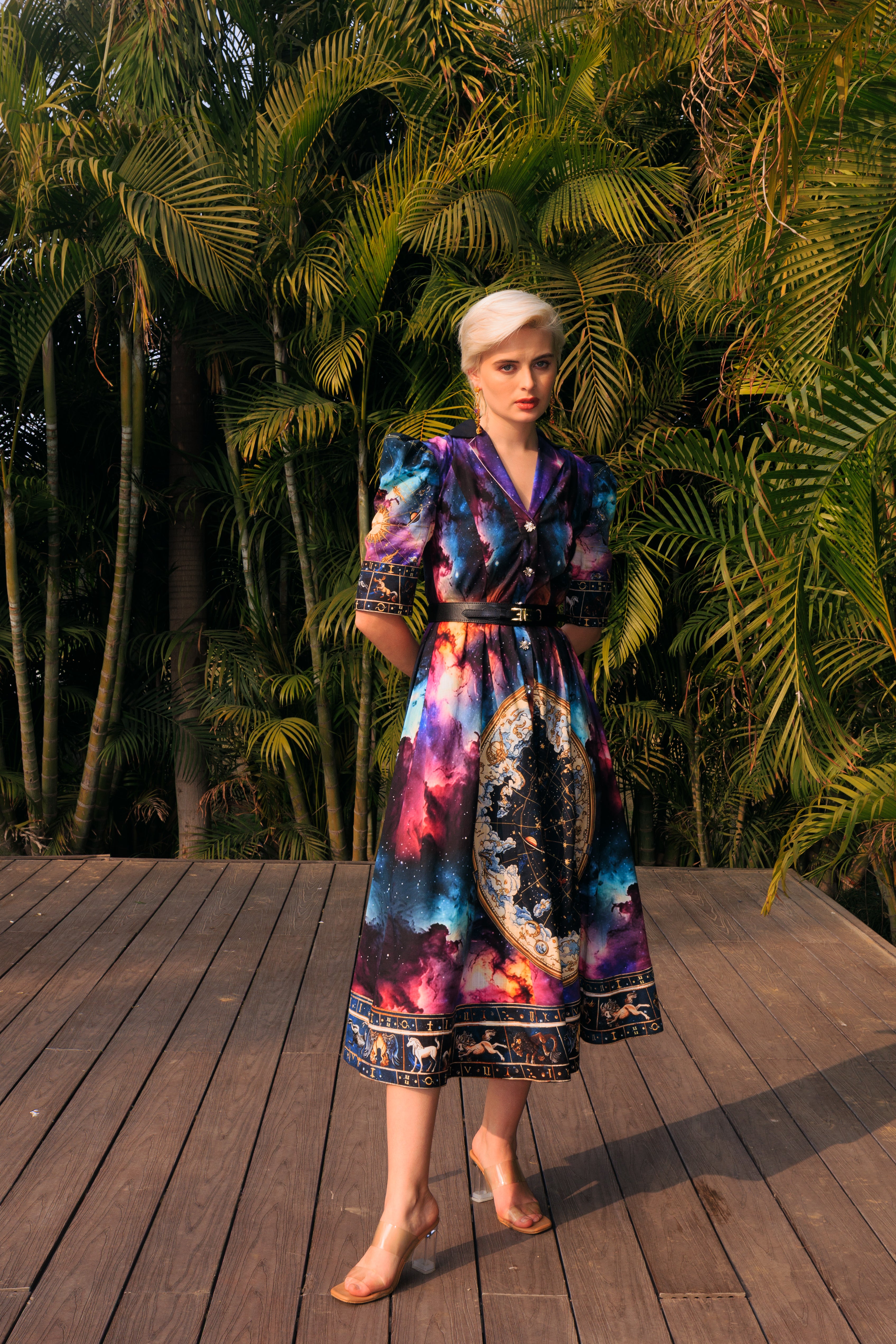 CELESTIAL PRINT DRESS