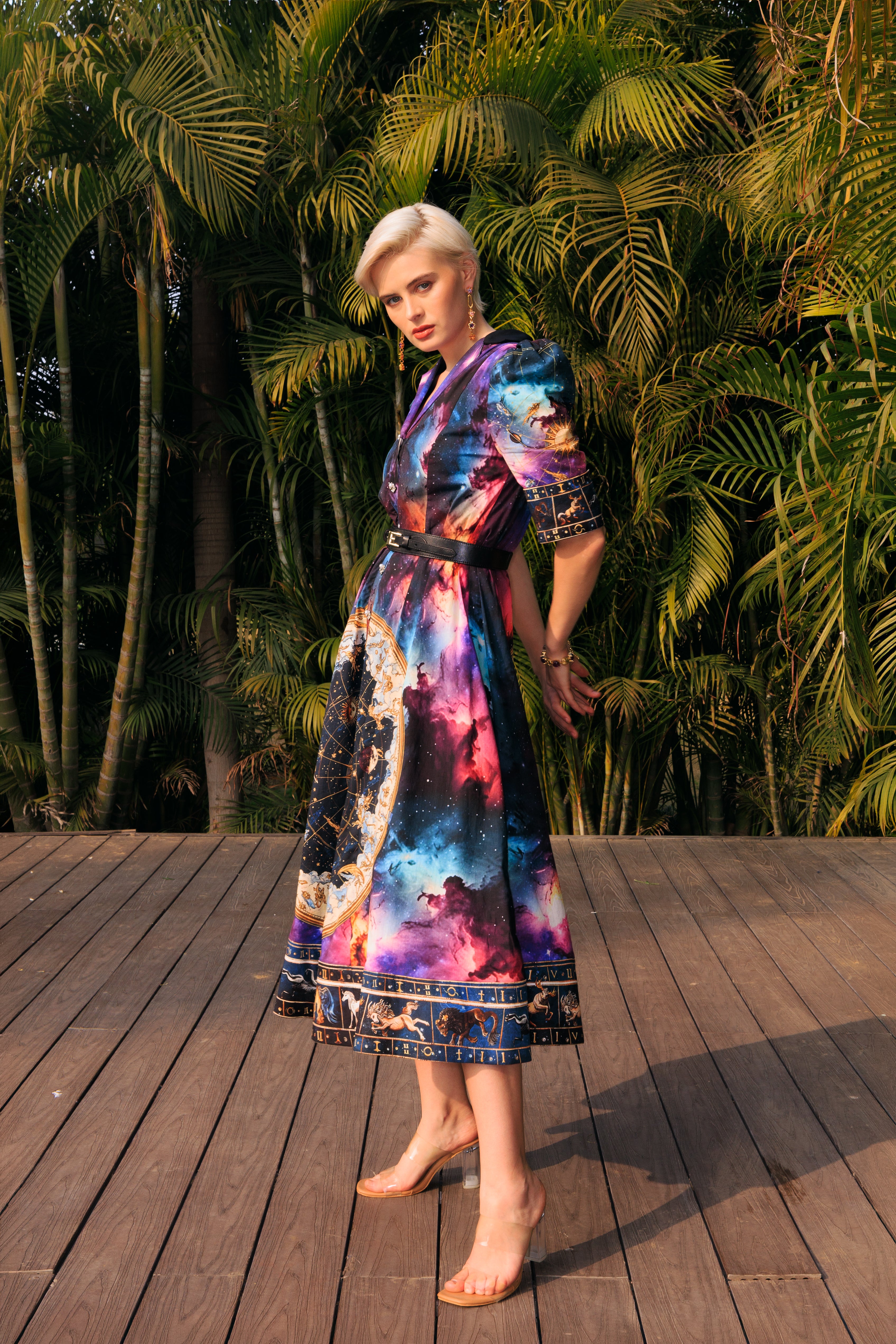 CELESTIAL PRINT DRESS