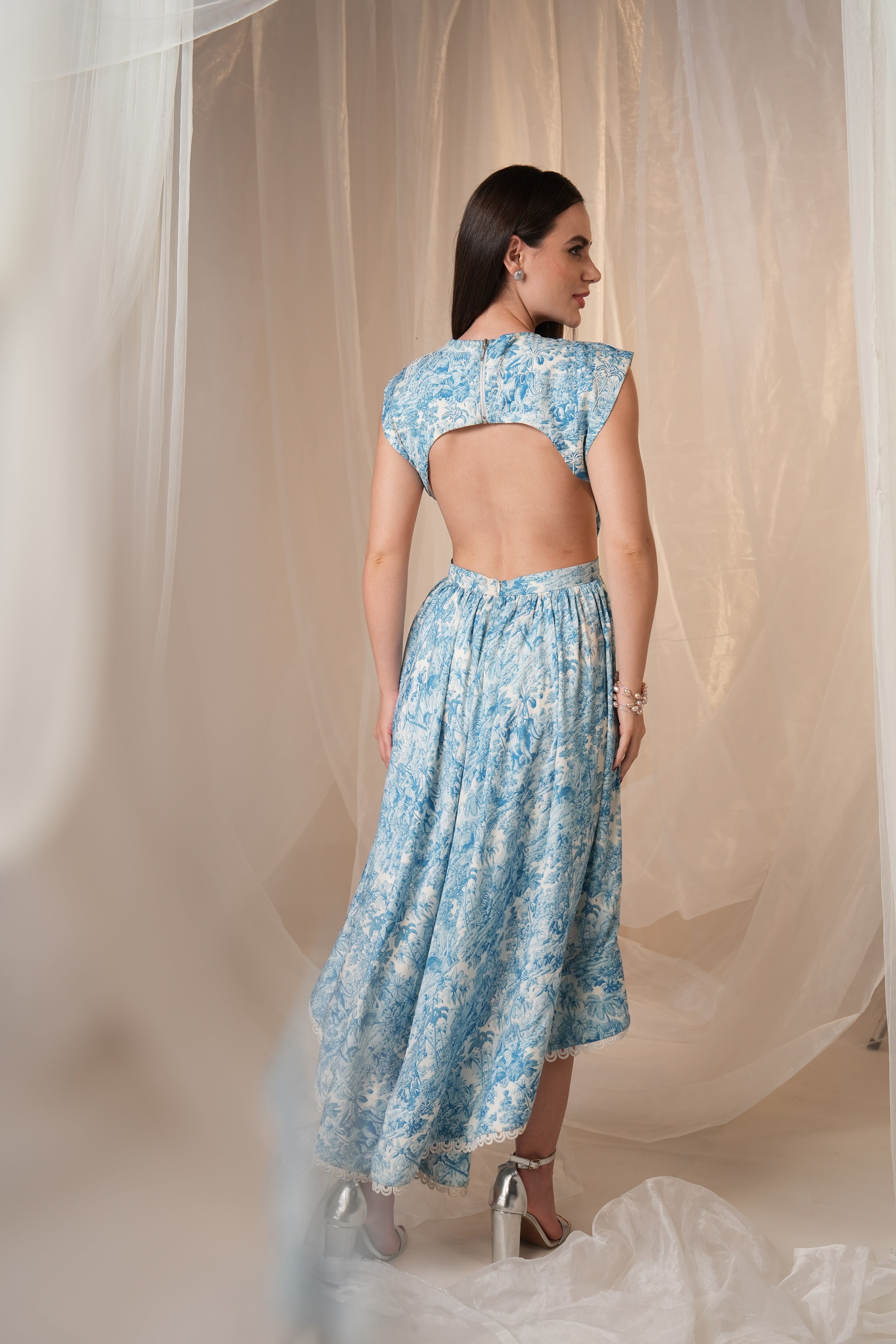 The Blue Forest Whimsical High Low Dress