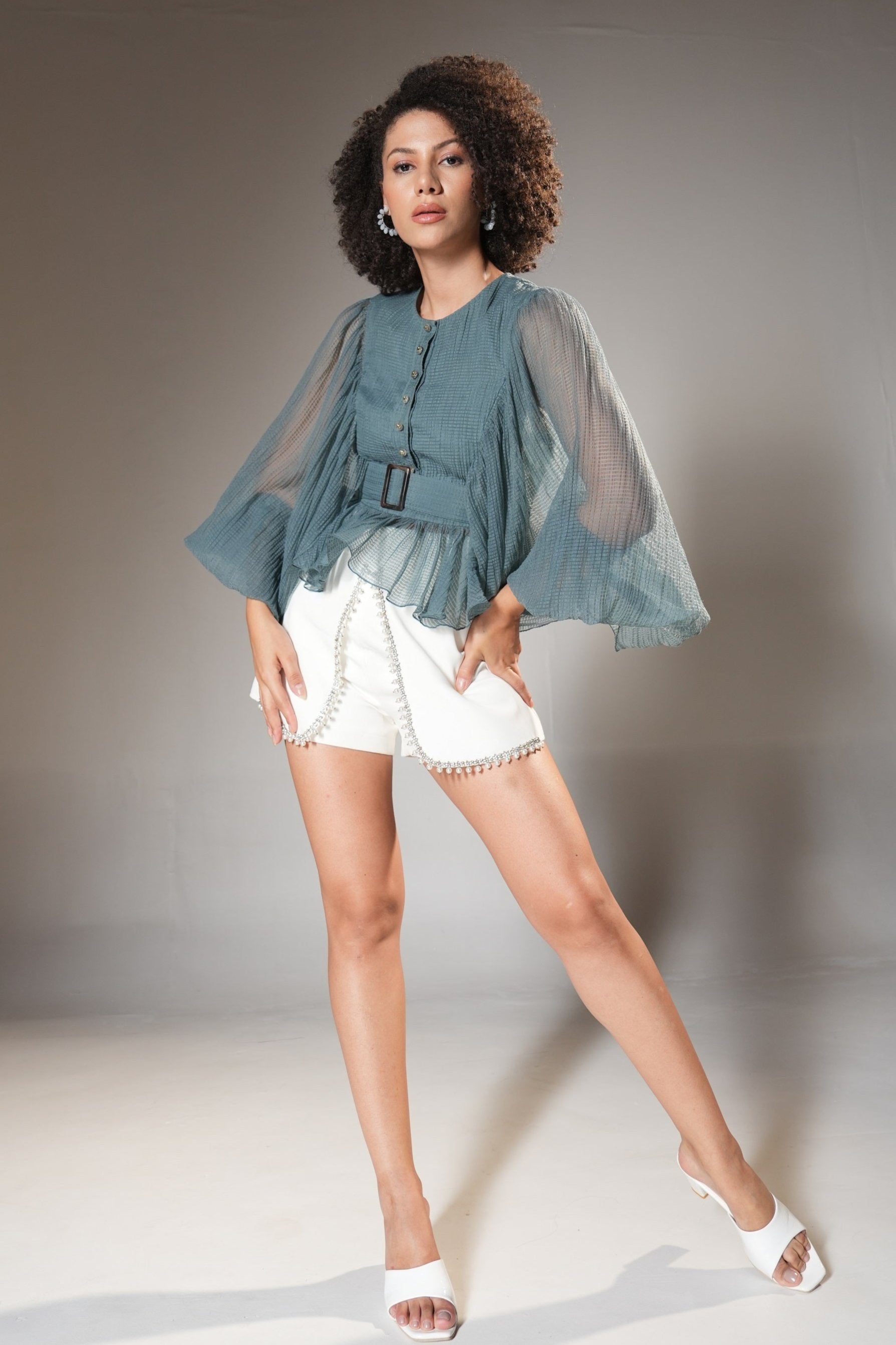 Marsella Draped Top (With belt)