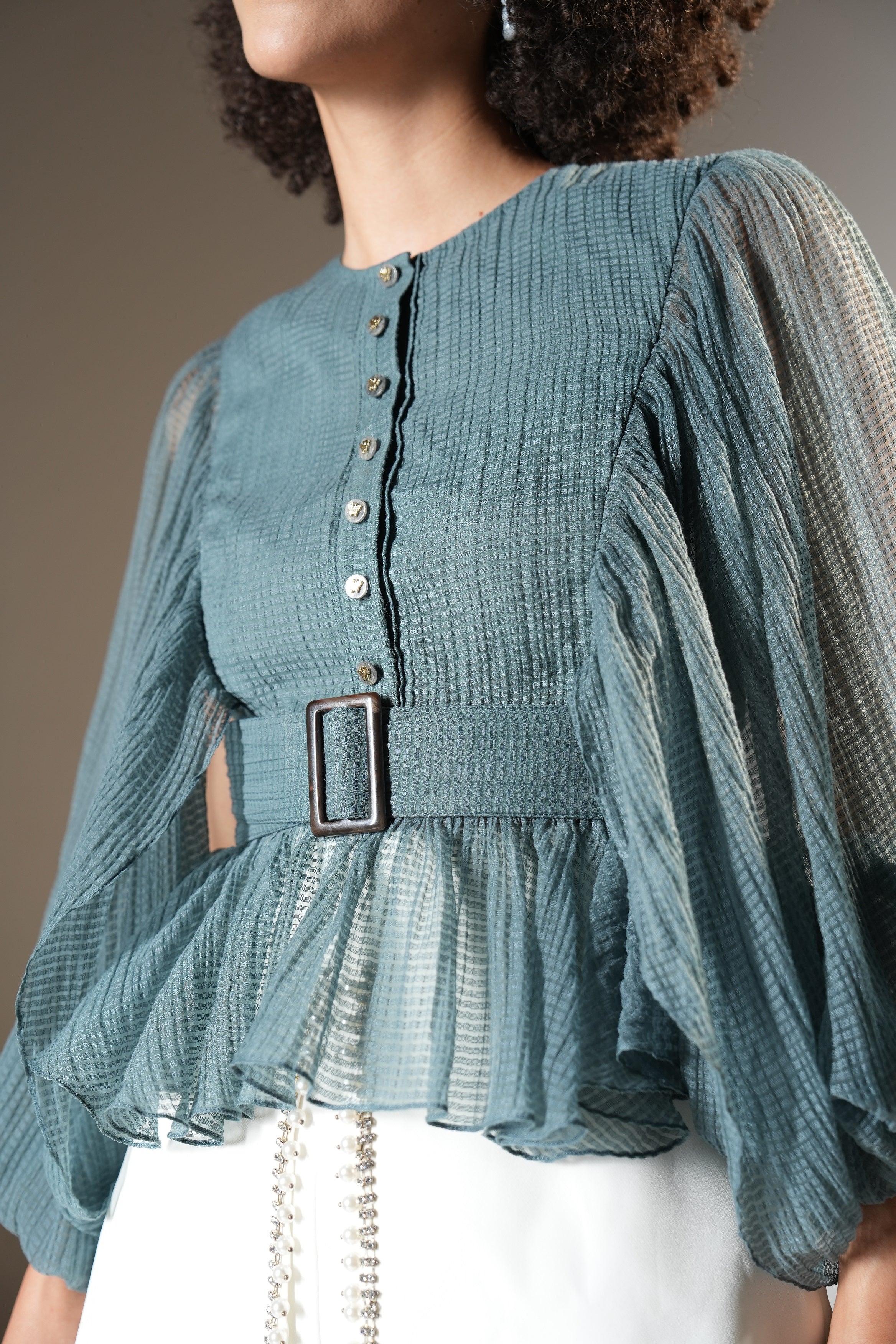 Marsella Draped Top (With belt)