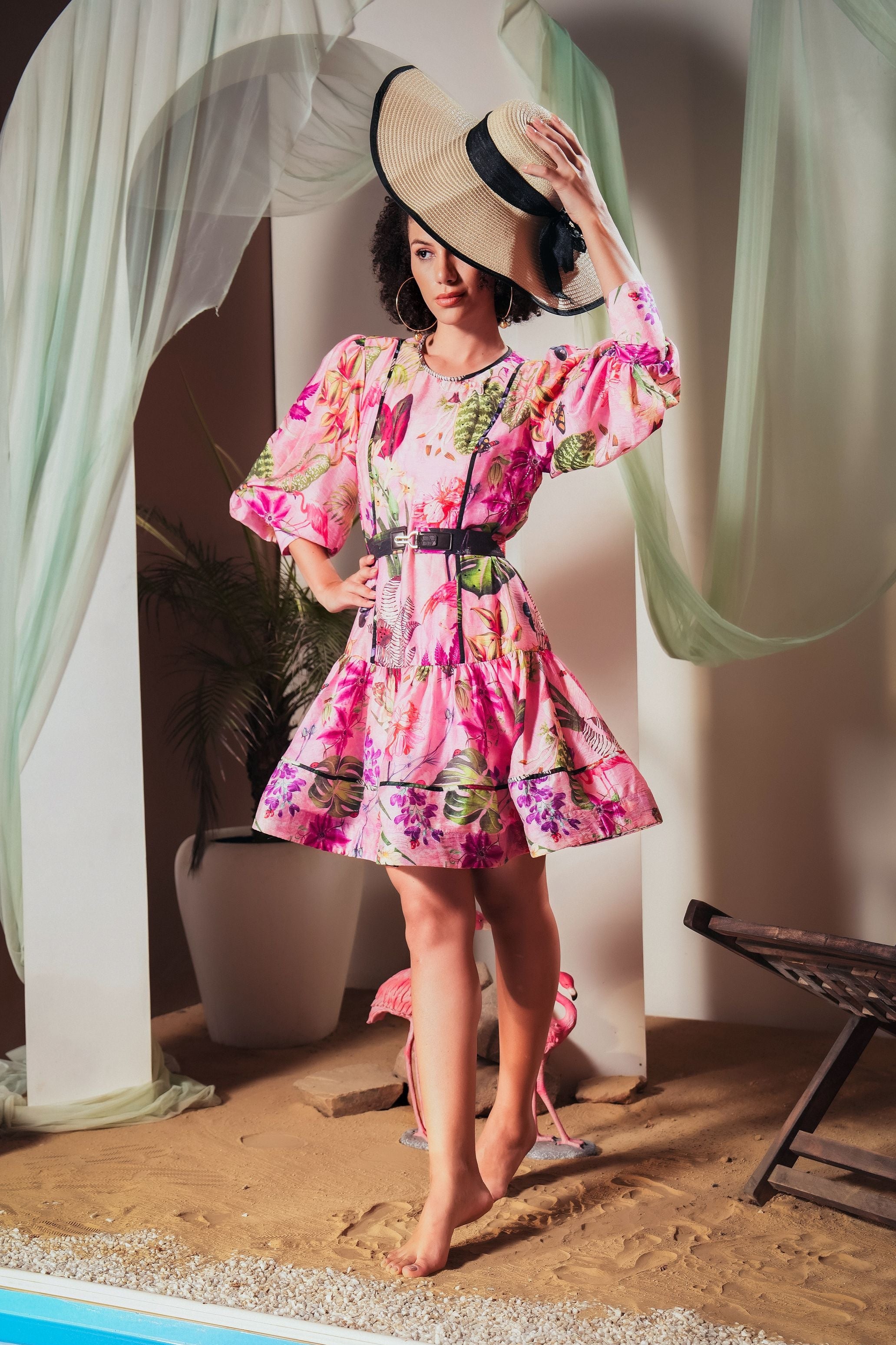 Orchid Skater Mini Dress