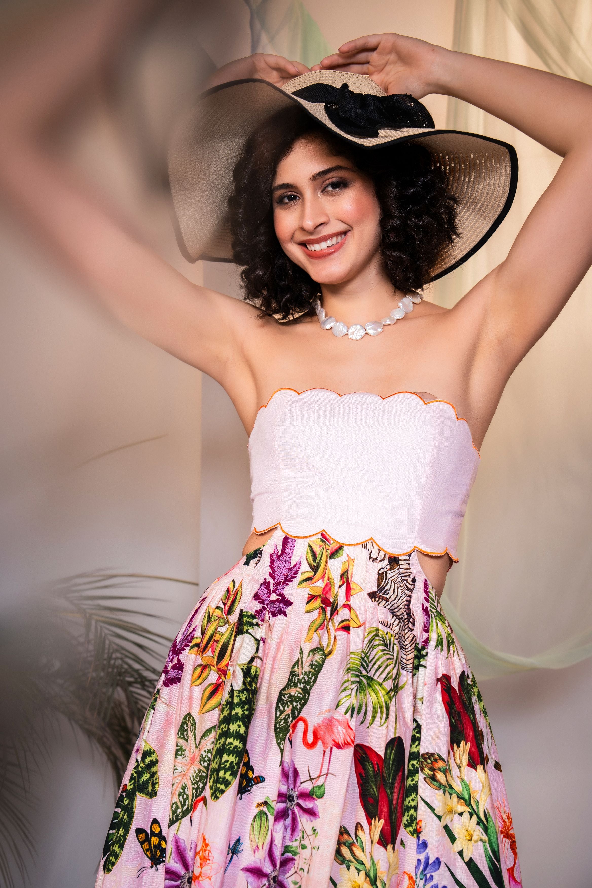 Asian Moon Bustier Haruka Dress