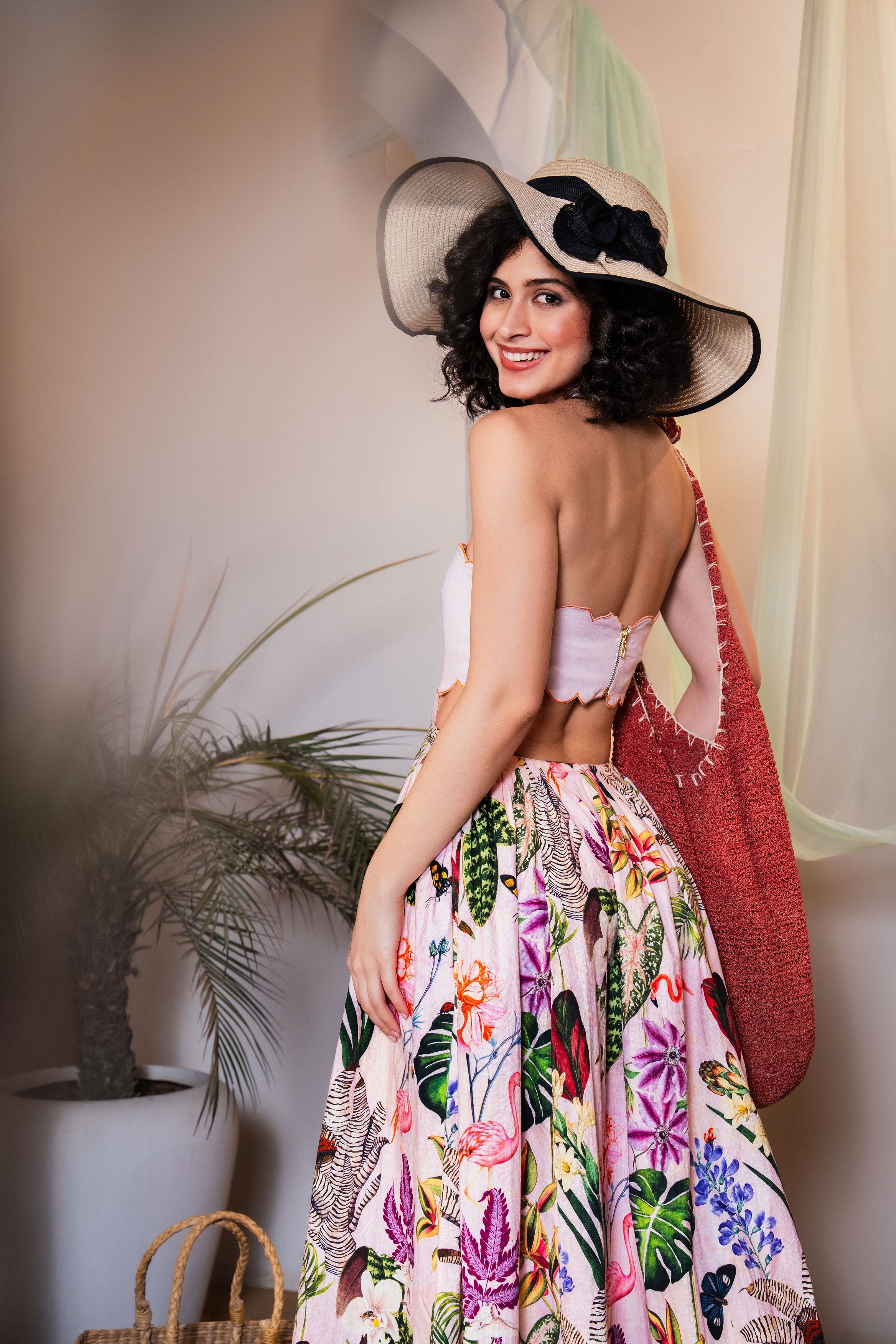 Asian Moon Bustier Haruka Dress