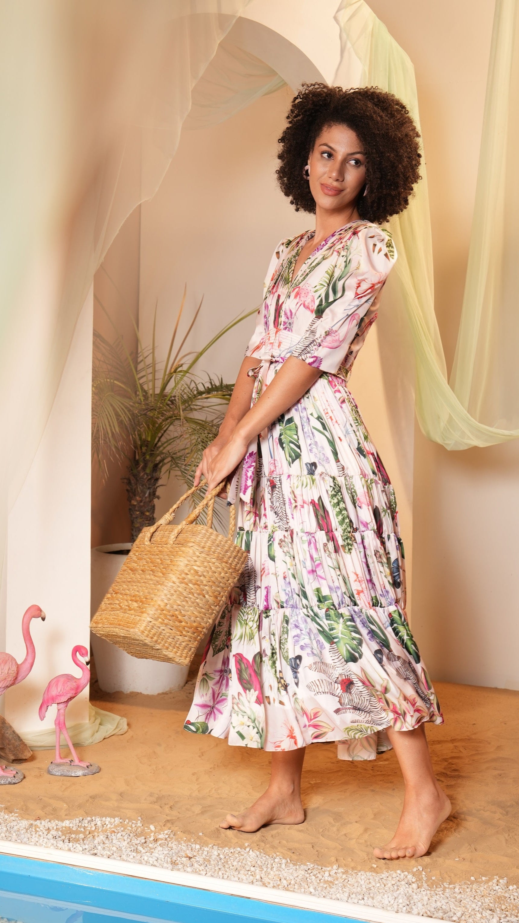 Haruka Floral Sterling Dress