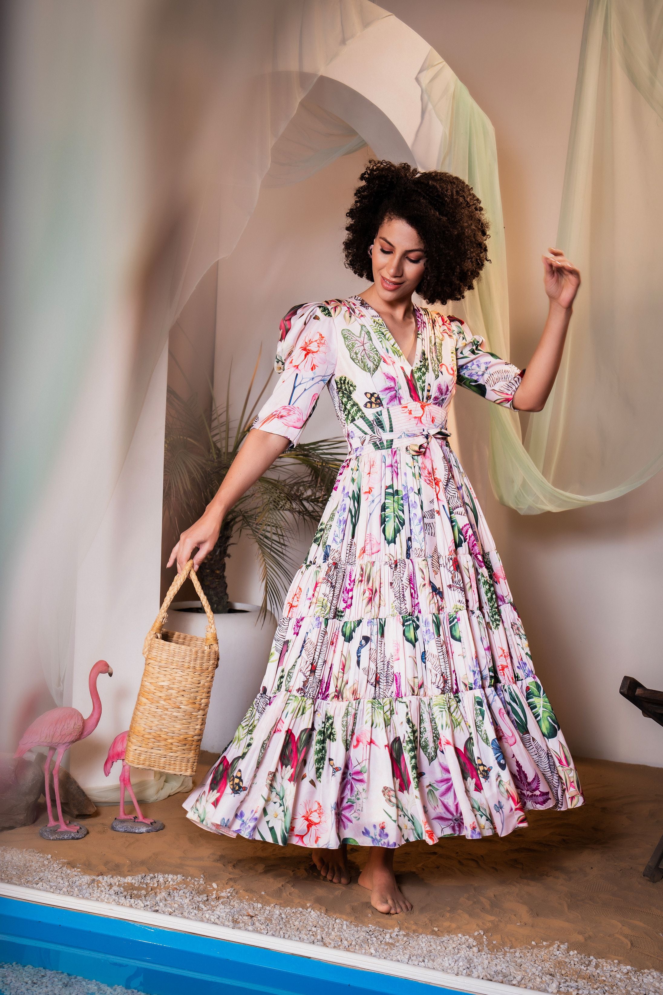 Haruka Floral Sterling Dress