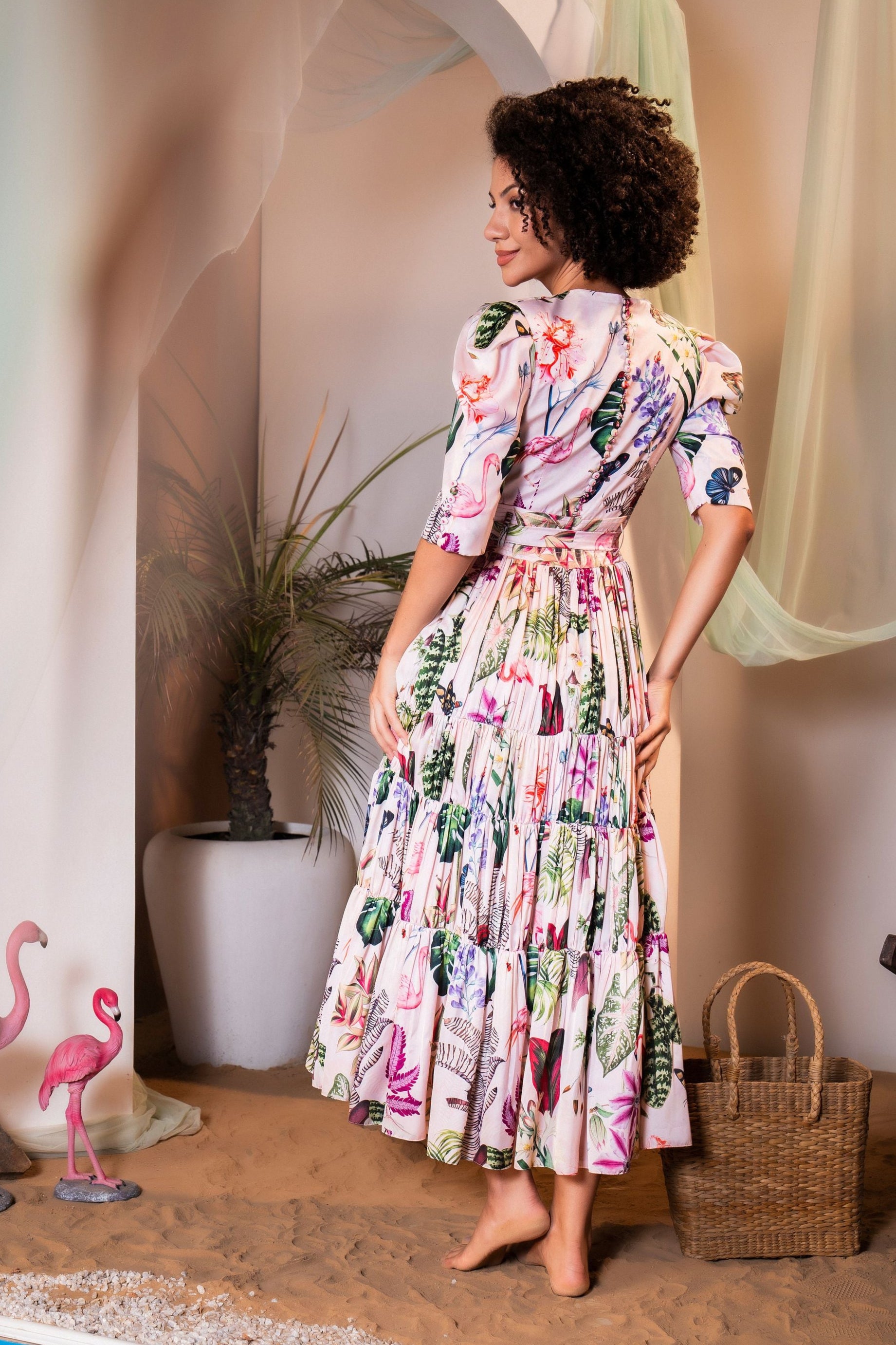 Haruka Floral Sterling Dress