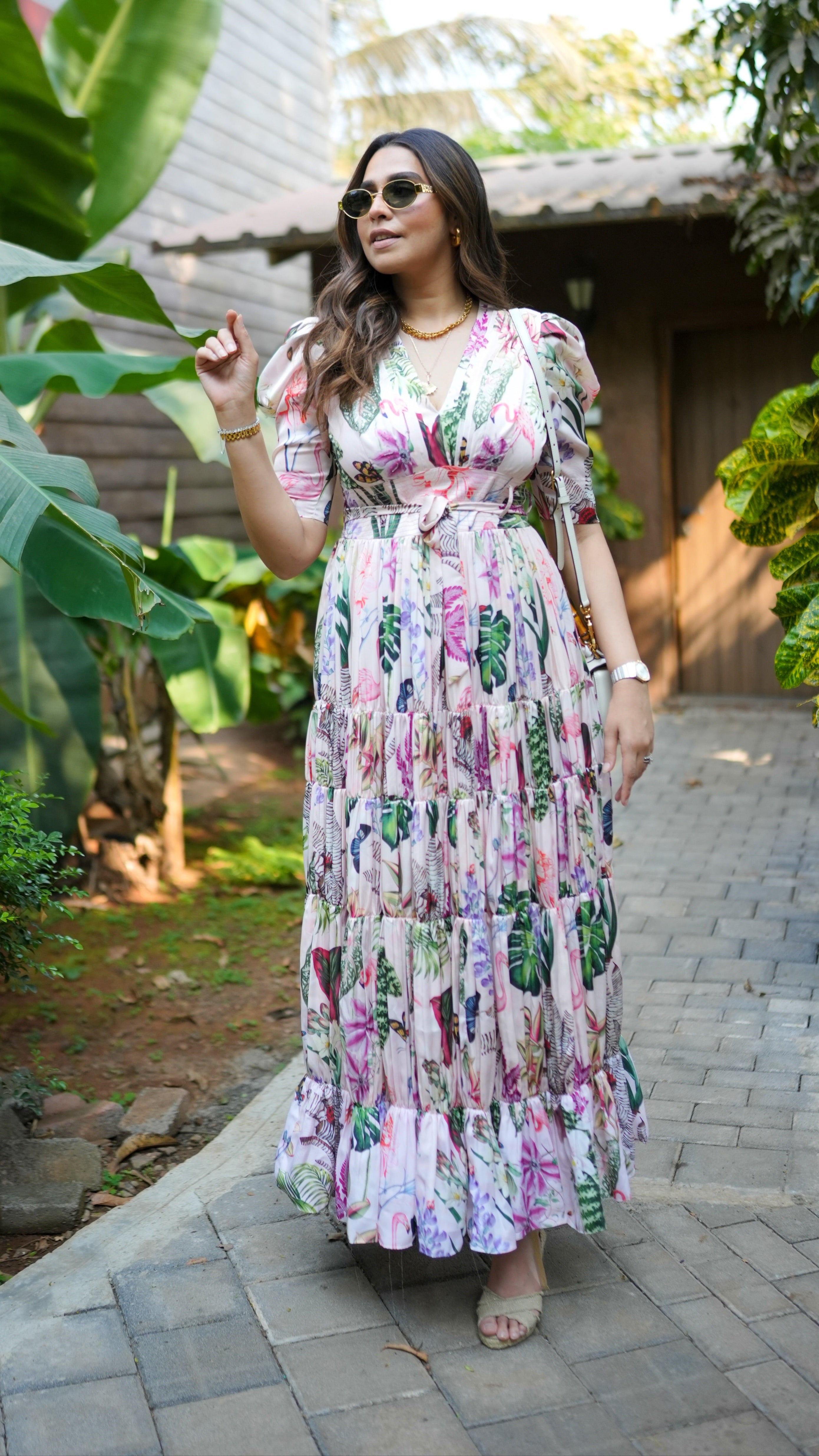 Haruka Floral Sterling Dress