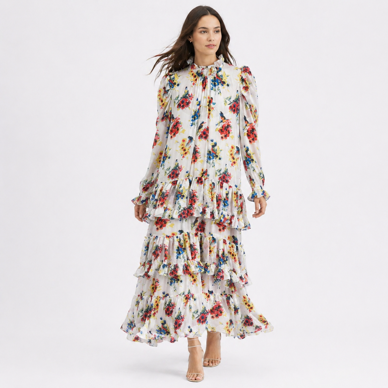 Garden Bloom Tiered Dress