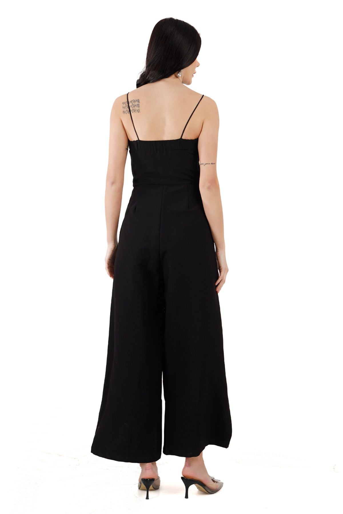 Black Bustier Jumpsuit