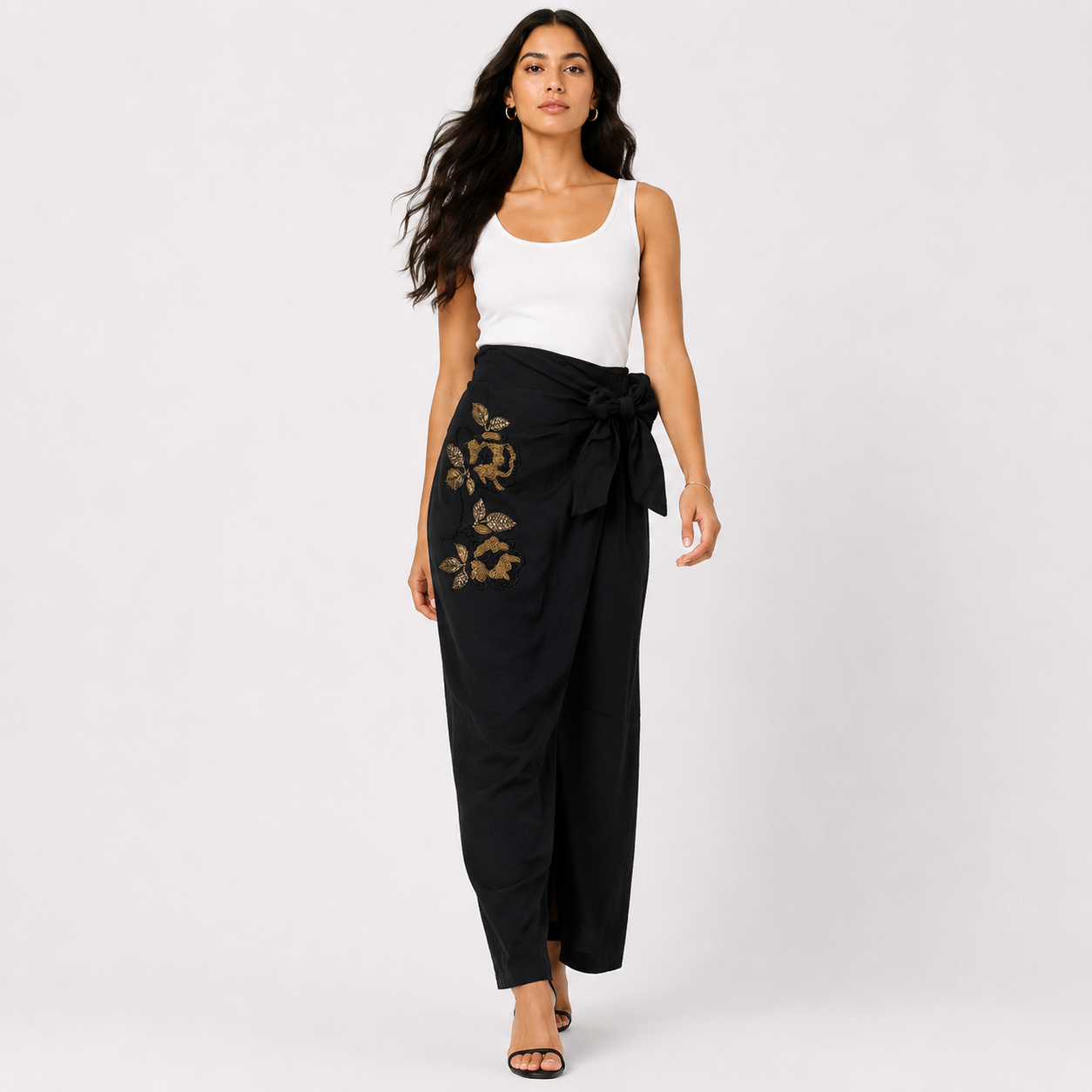 Noir Botanica Wrap Pants