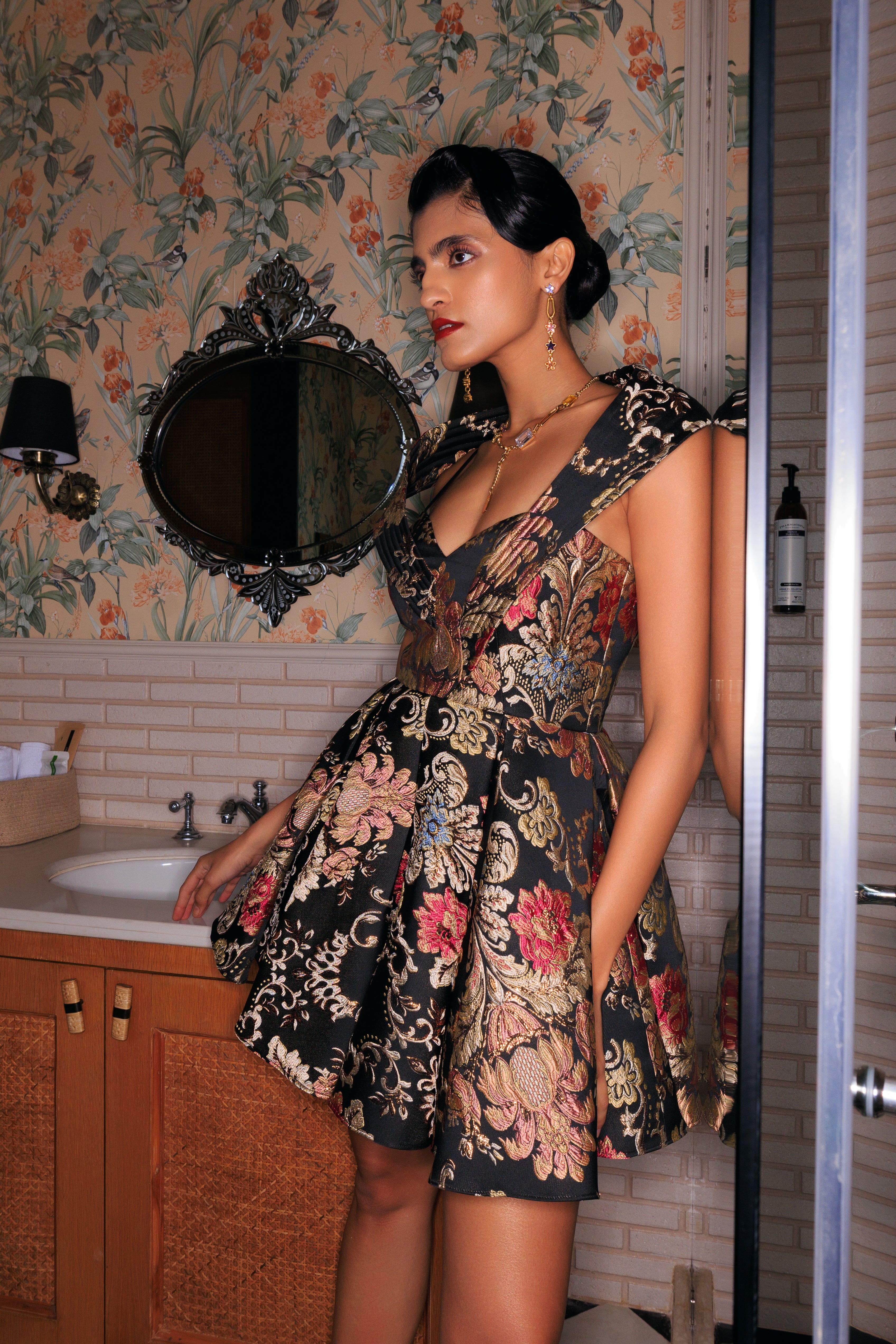 BAROQUE MINI DRESS