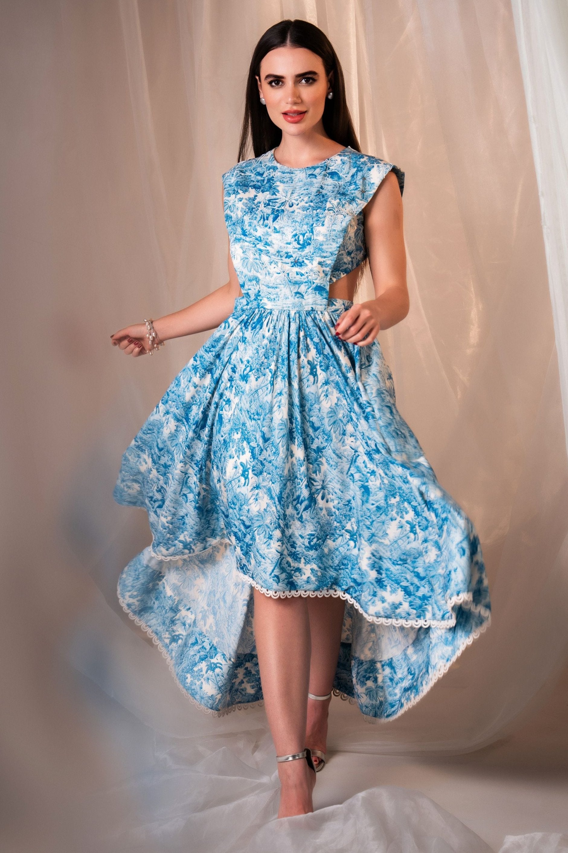 The Blue Forest Whimsical High Low Dress