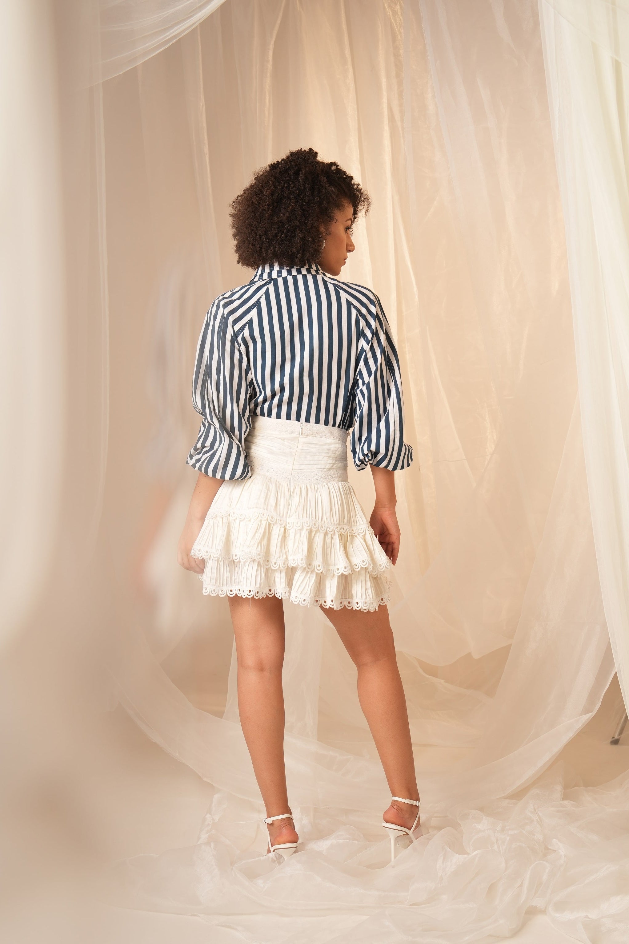 Un-Coordinated 2-Piece  Set – Stripes & Solid