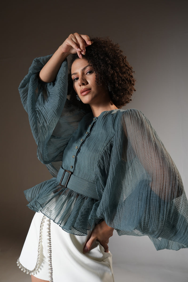 Marsella Draped Top (with Belt)