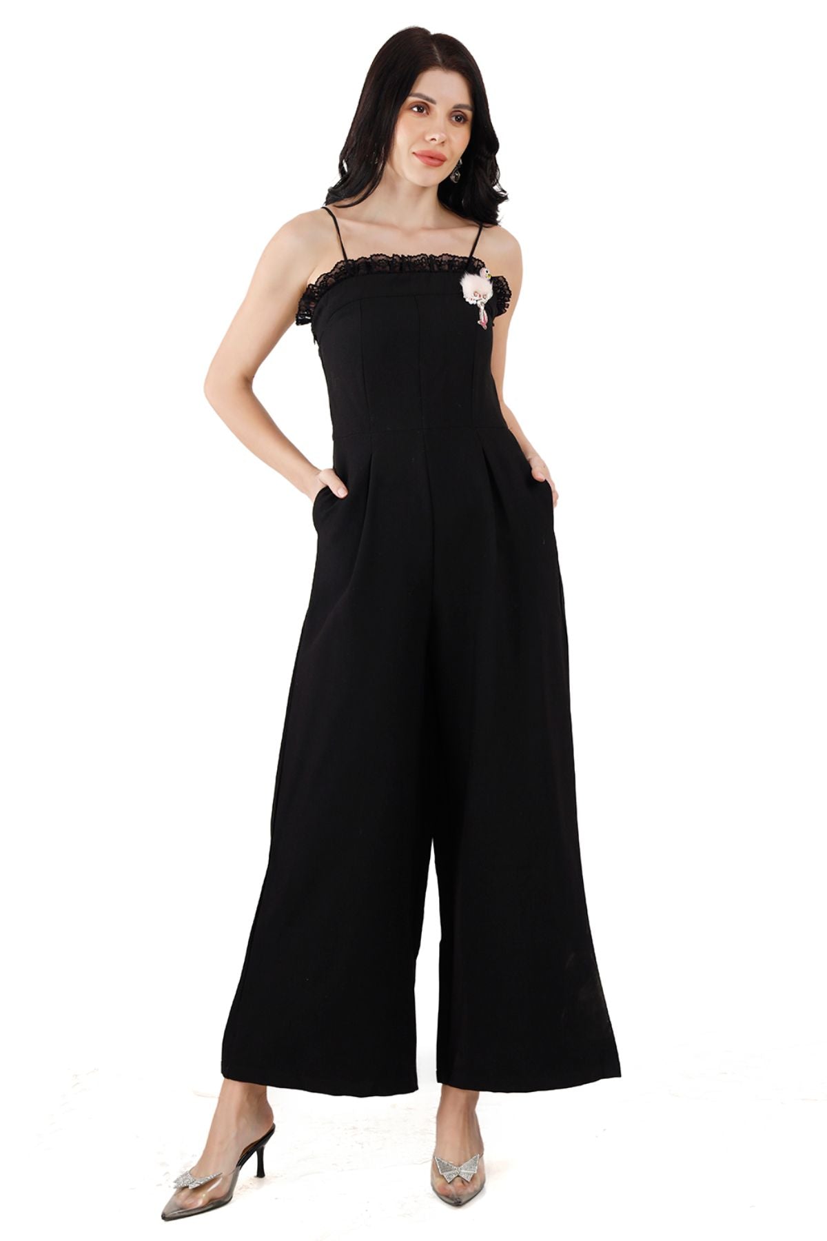 Black Bustier Jumpsuit