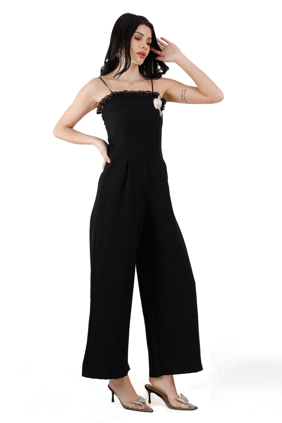 Black Bustier Jumpsuit