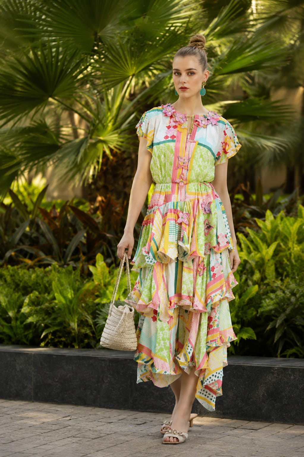 PALM ROYAL LONG DRESS