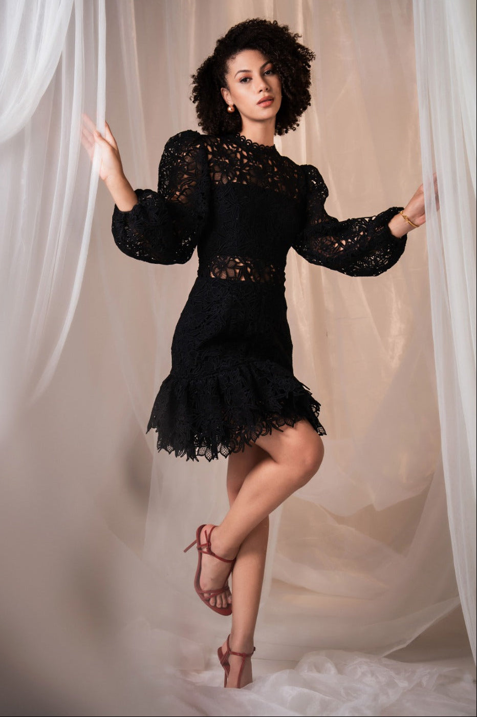 Peak-A-Boo Lace LBD